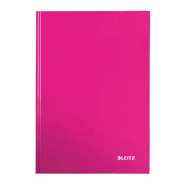 LEITZ Zápisník WOW, A4, linka, růžový