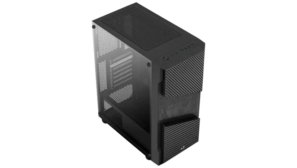 AEROCOOL skříň Menace Saturn FRGB ML G, Mid tower, 2x USB 3.0, 2x audio, 1x 120mm FRGB Fan, bez zdroje