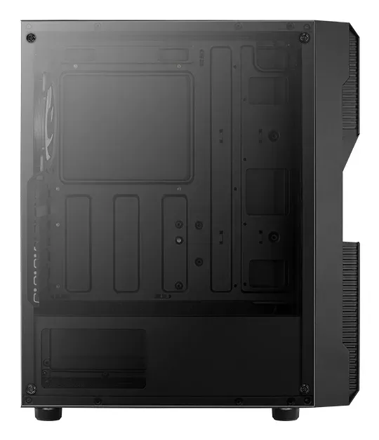 AEROCOOL skříň Menace Saturn FRGB ML G, Mid tower, 2x USB 3.0, 2x audio, 1x 120mm FRGB Fan, bez zdroje