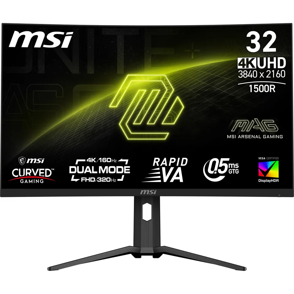 MSI MAG 321CUPDF Gaming monitor 31,5" Rapid VA zakřivený/3840x2160(UHD)/160Hz (3