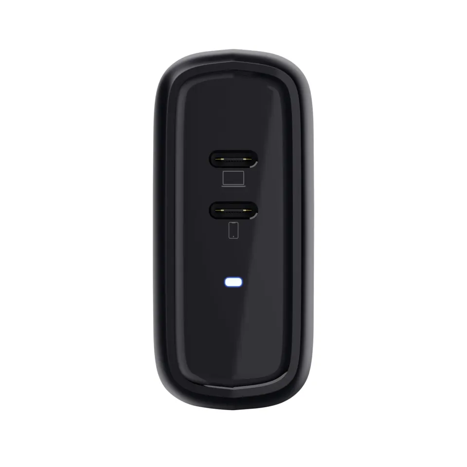 TRUST nabíječka MAXO 65W, 2x USB-C, černá