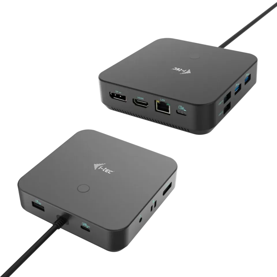 I-tec USB-C HDMI + Dual DP Docking Station with Power Delivery 100 W
