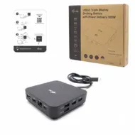 I-tec USB-C HDMI + Dual DP Docking Station with Power Delivery 100 W
