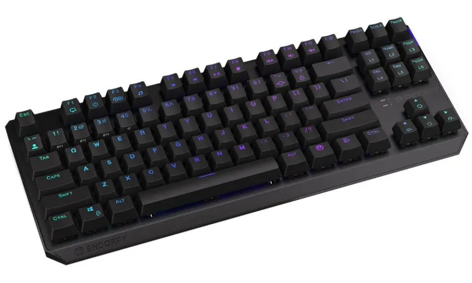 Endorfy herní klávesnice Thock TKL Wireless Red/USB/Red Sw./bezdrátová/mechanick