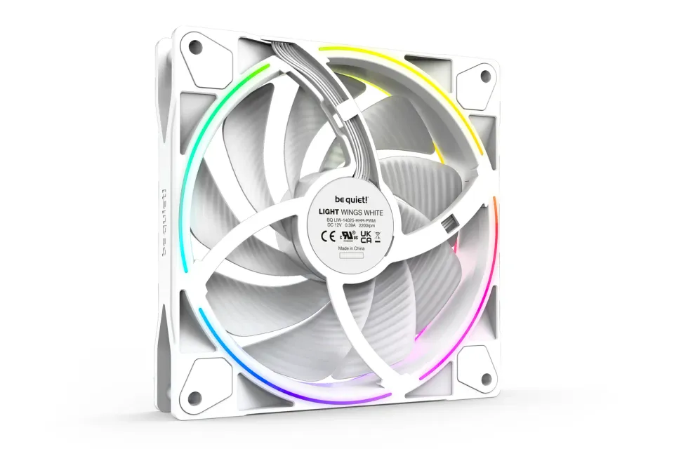 Be quiet! / ventilátor Light Wings White / 140mm / PWM / high speed / 3-pack / bílý