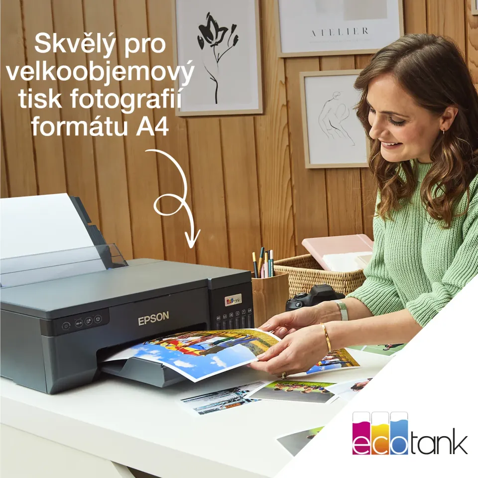 EPSON L8050 - A4/22ppm/6ink/potiskDVD/Wi-Fi/CISS