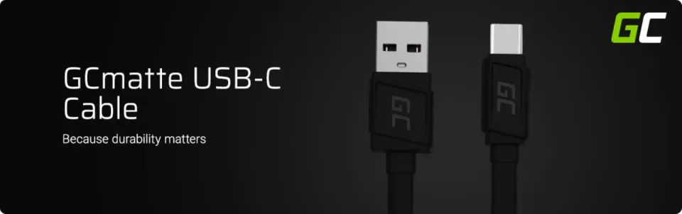 Green Cell Matte Kabel USB-C Type C 25cm s rychlým nabíjením, Ultra Charge, Quic