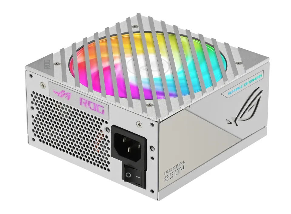 ASUS zdroj ROG Loki SFX-L 850W White Edition, 80+ Platinum, ARGB