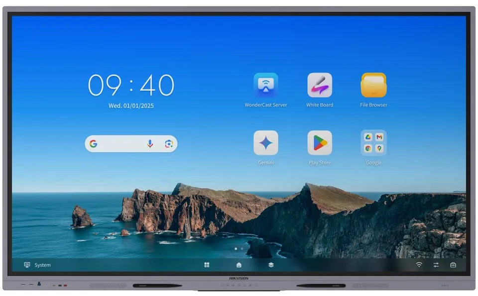 HIKVISION IFP 65" 4K, 8GB/128GB storage, 400 nit, 50 points, Android 14, USB, HDMI, Wifi ,BT, LAN EDLA, speaker