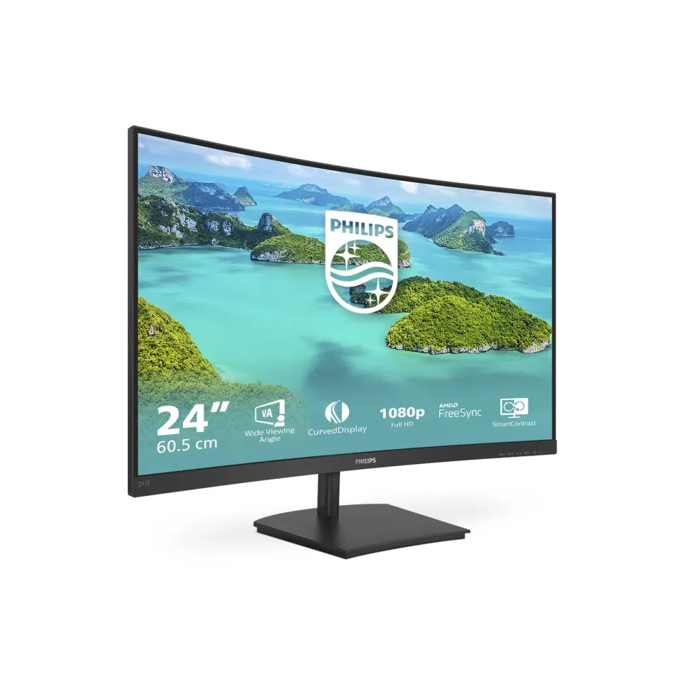 Philips MT VA LED 23,6" 241E1SCA/00 - VA panel, 1920x1080, D-Sub, HDMI, repro