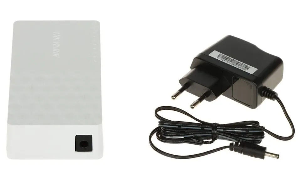 HIKVISION switch DS-3E0108D-O/ 8x port/ 10/100 Mbps RJ45 ports/ 1.6 Gbps/ napájení 5 VDC, 0.6 A