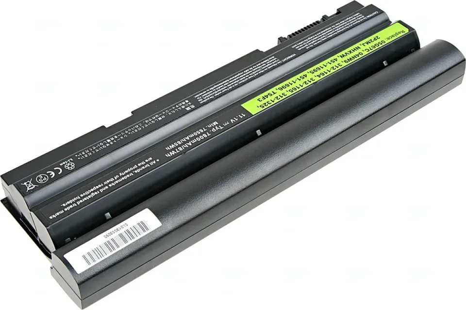 Baterie T6 Power Dell Latitude E6420, E6430, E6520, E6530, E5420, E5430, 7800mAh, 87Wh, 9cell