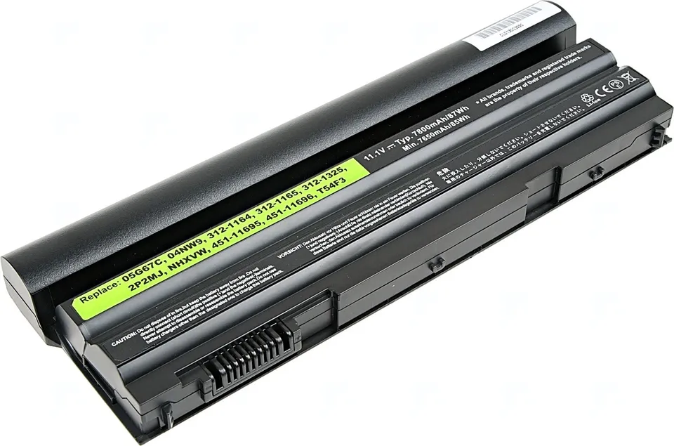 Baterie T6 Power Dell Latitude E6420, E6430, E6520, E6530, E5420, E5430, 7800mAh, 87Wh, 9cell