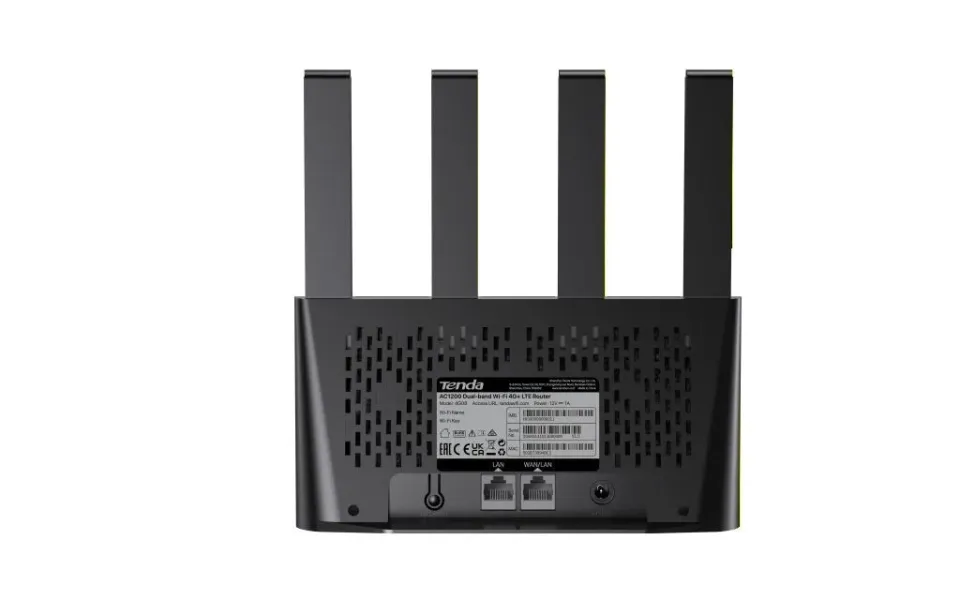 Tenda 4G08 WiFi AC1200 4G+ LTE Mesh router, 2x Gigabit WAN/LAN, IPv6, VPN, LTE Cat.6, CZ App