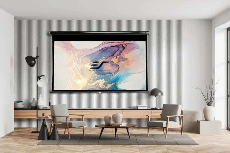 ELITE SCREENS plátno roleta 100" (254cm)/ 16:9/ 124,5×221cm/ gain 1.1/ case černý