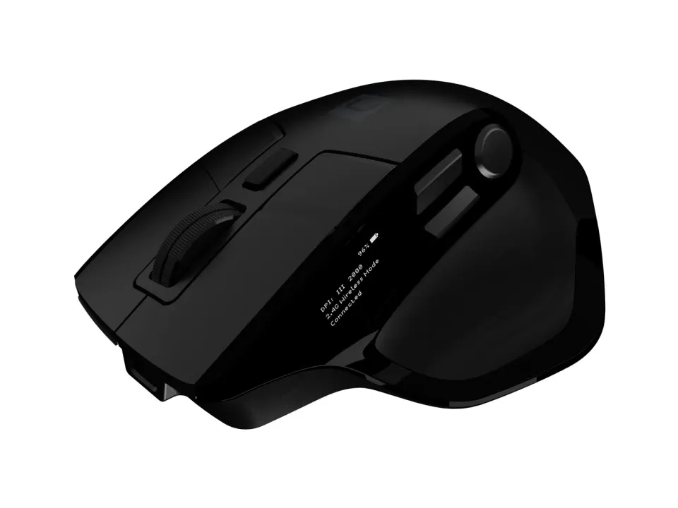 Bezdrátová myš Natec JAGUAR PRO/Kancelářská/Blue Sense/Pro praváky/4 000 DPI/USB+BT/Černá