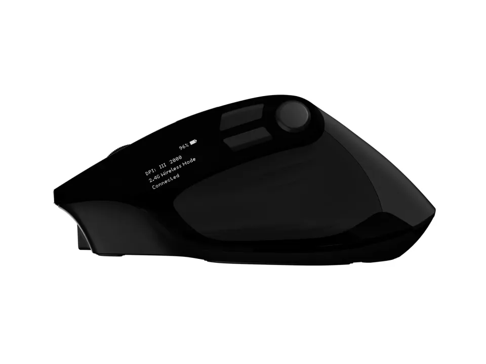 Bezdrátová myš Natec JAGUAR PRO/Kancelářská/Blue Sense/Pro praváky/4 000 DPI/USB+BT/Černá