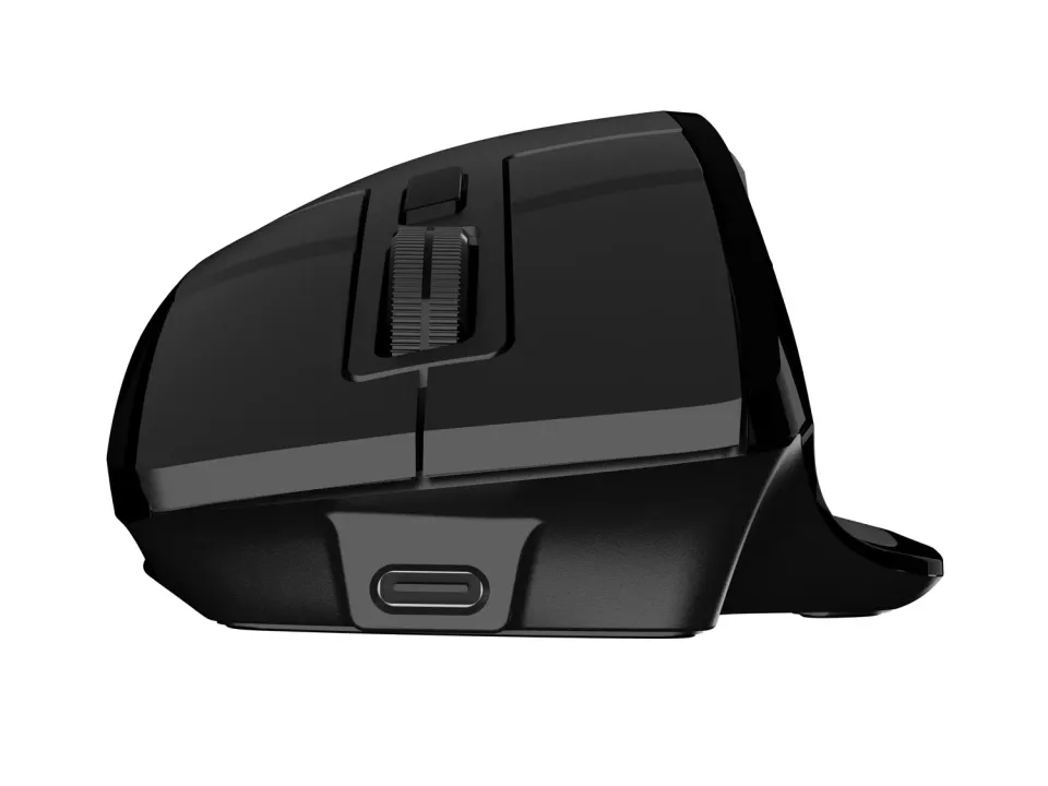 Bezdrátová myš Natec JAGUAR PRO/Kancelářská/Blue Sense/Pro praváky/4 000 DPI/USB+BT/Černá