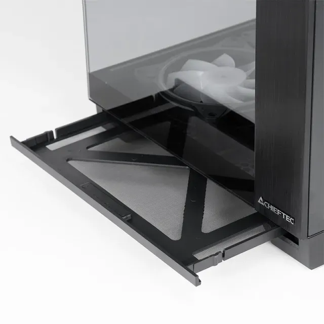 CHIEFTEC skříň VISIO, ATX, 1x USB-C 3.2, 2x USB 3.0, 6x 120mm ARGB Fan, černá