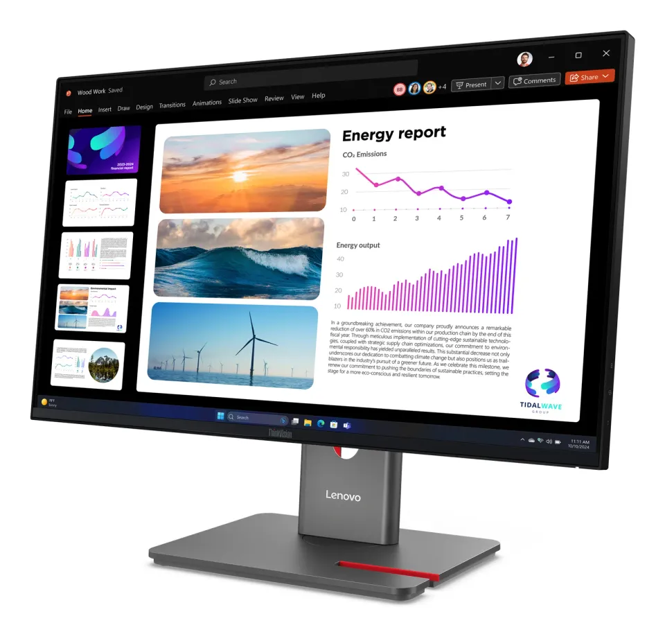 Lenovo LCD P24q-40 23,8" IPS/16:9/2560x1440/6ms/300nits/1500:1/HDMI/2xDP/USB/Rep