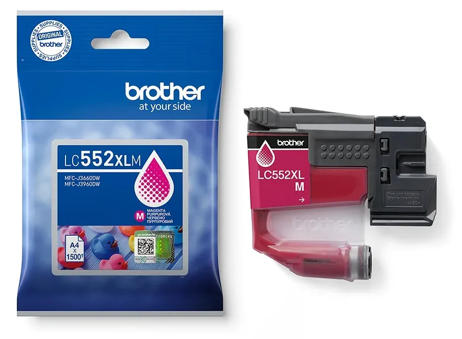 Brother LC552XLM (inkoust magenta, 1500 str.)