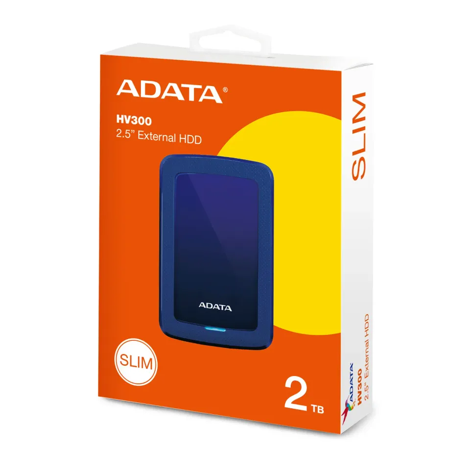 ADATA HV300/2TB/HDD/Externí/2.5"/Modrá/3R