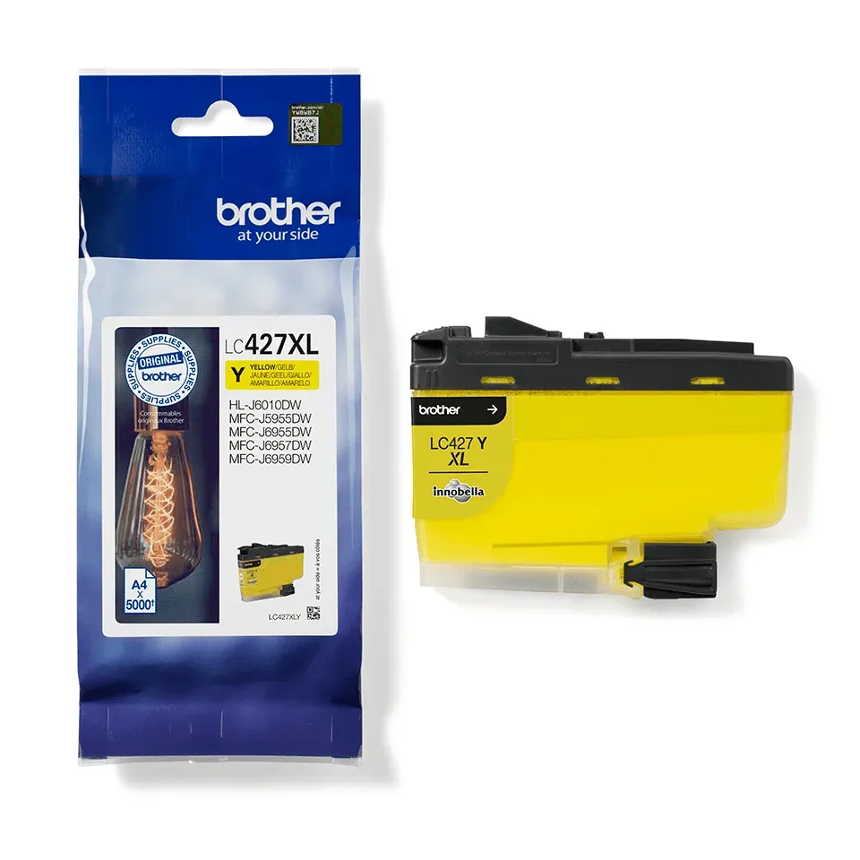 Brother LC-427XLY (inkoust yellow, 5000 str., ISO / IEC 24711)