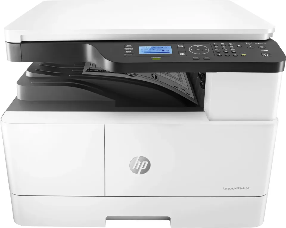 HP LaserJet MFP M442dn – černobílá laserová multifunkce A3 (tisk, kopírování, sken), 24 str./min, duplex, Ethernet