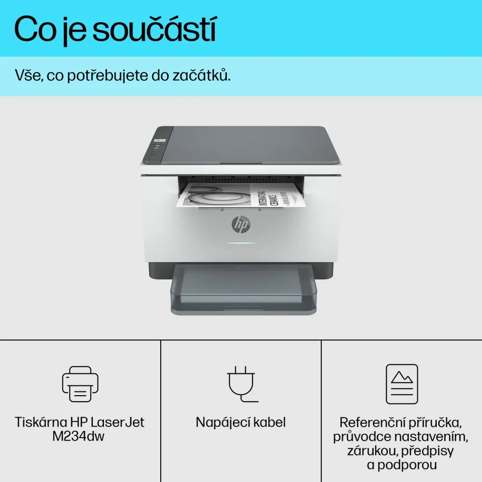 HP LaserJet M234dw MFP, A4 multifunkce Print/Scan/Copy USB2.0, WIFI+LAN100 RJ45, 29ppm, duplex