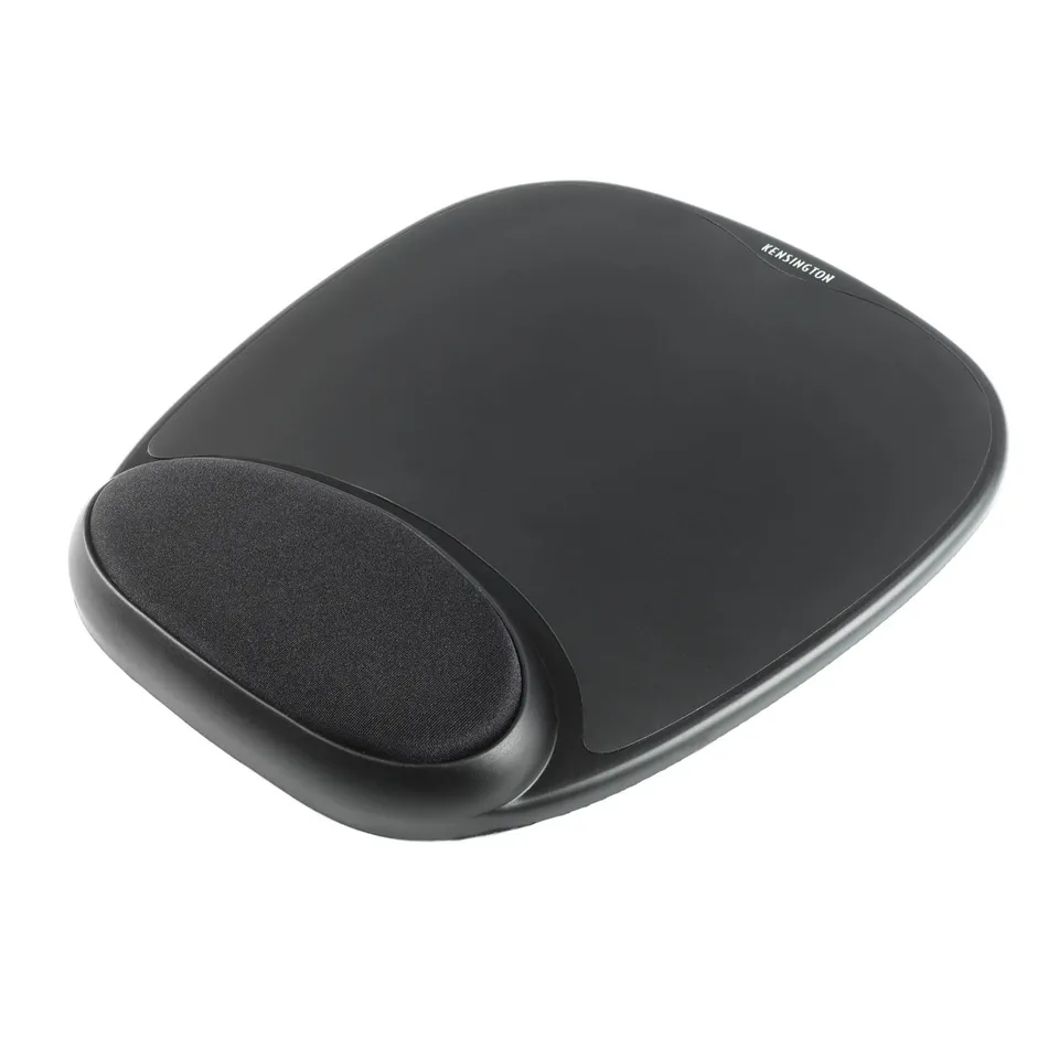 Kensington Gel mouse pad with wrist rest, black