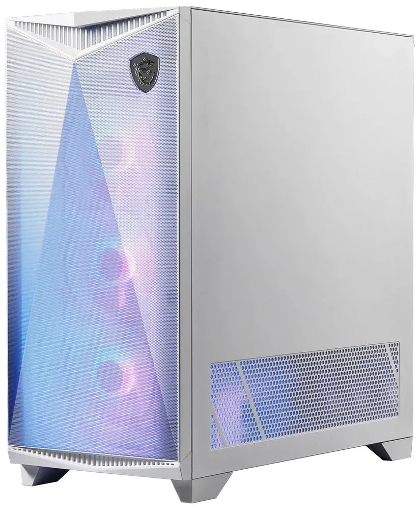 MSI skříň MPG GUNGNIR 300R AIRFLOW WHITE/ bez zdroje/ bílý/ levé temperované sklo/ 4x 120 mm A-RGB fan/ 1x US...