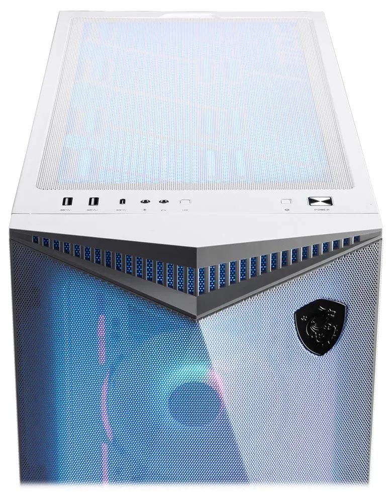 MSI skříň MPG GUNGNIR 300R AIRFLOW WHITE/ bez zdroje/ bílý/ levé temperované sklo/ 4x 120 mm A-RGB fan/ 1x US...