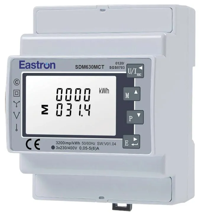 Eastron SDM630MCT- 1A/5A CT, elektroměr, jednofázový/třífázový, RS-485 RTU Modbus
