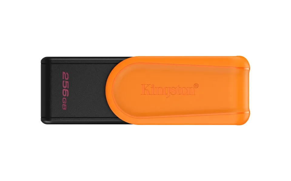 KINGSTON 256GB Portable USB 3.2 Gen 1 DataTraveler Exodia S (Black/Orange)