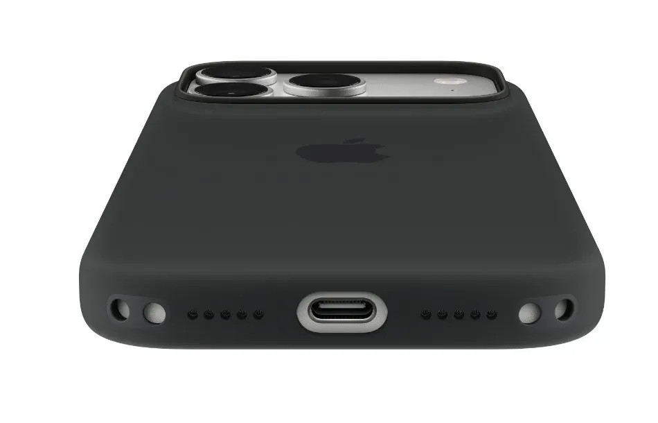 iPhone 18 Pro Silicone Case with MS - Black