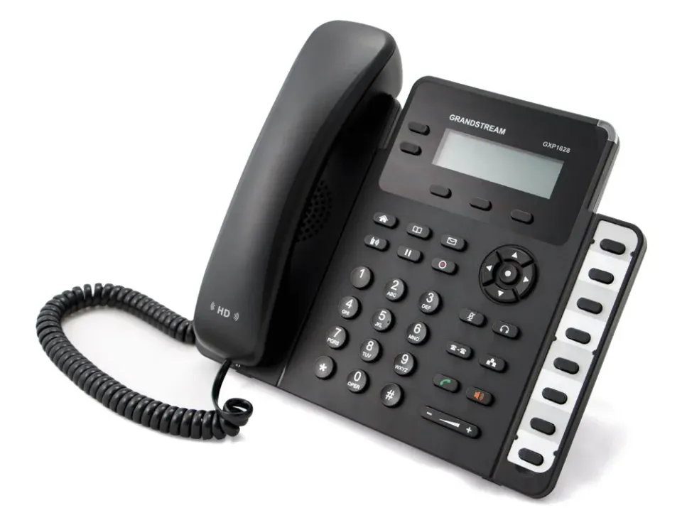 Grandstream GXP1628 [VoIP telefon - 2x SIP účet, HD audio, 3 prog.tl.+8 předvoleb, switch 2xLAN 1000Mbps, PoE]