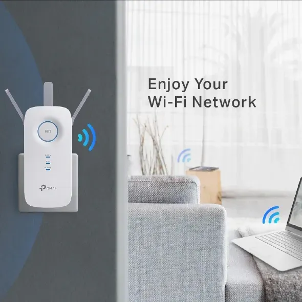 TP-LINK TL-RE450 Wifi AC 1750 Range Extender,3 fix..antény