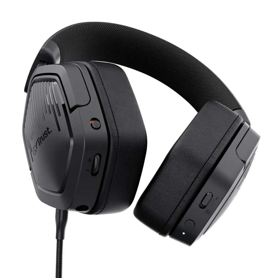 TRUST Herní sluchátka GXT 493 Carus, Bluetooth, 2.4GHz, černá