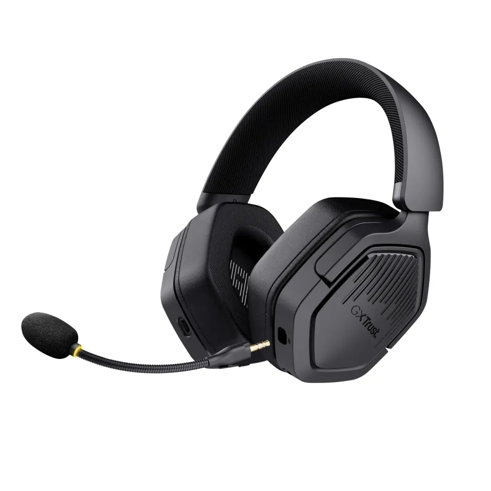 TRUST Herní sluchátka GXT 493 Carus, Bluetooth, 2.4GHz, černá