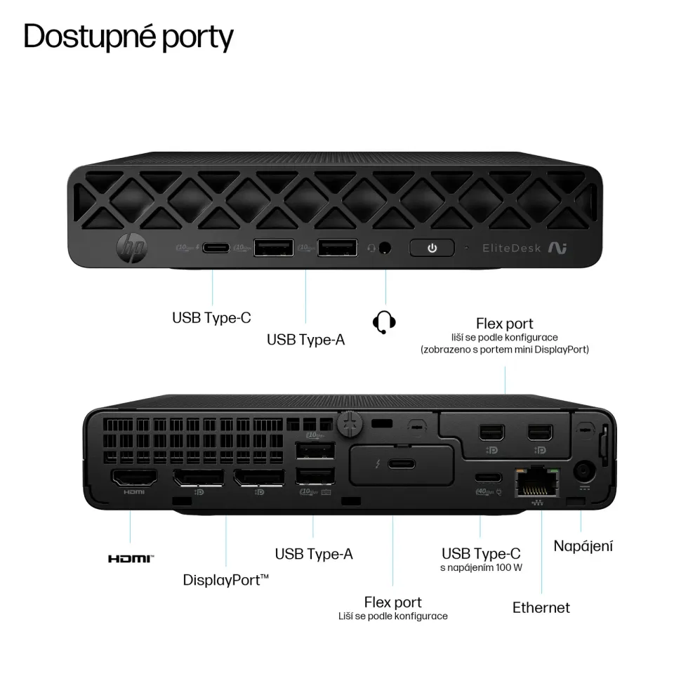 HP EliteDesk/8 G1a AI/Mini/AI5-340/32GB/1TB/AMD int/W11P/3R