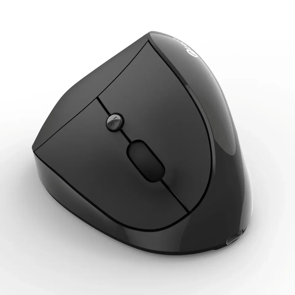 C-TECH myš VEM-17, vertikální, Dual mode, bezdrátová, BT5.0 + 2,4GHz, 1600DPI, č
