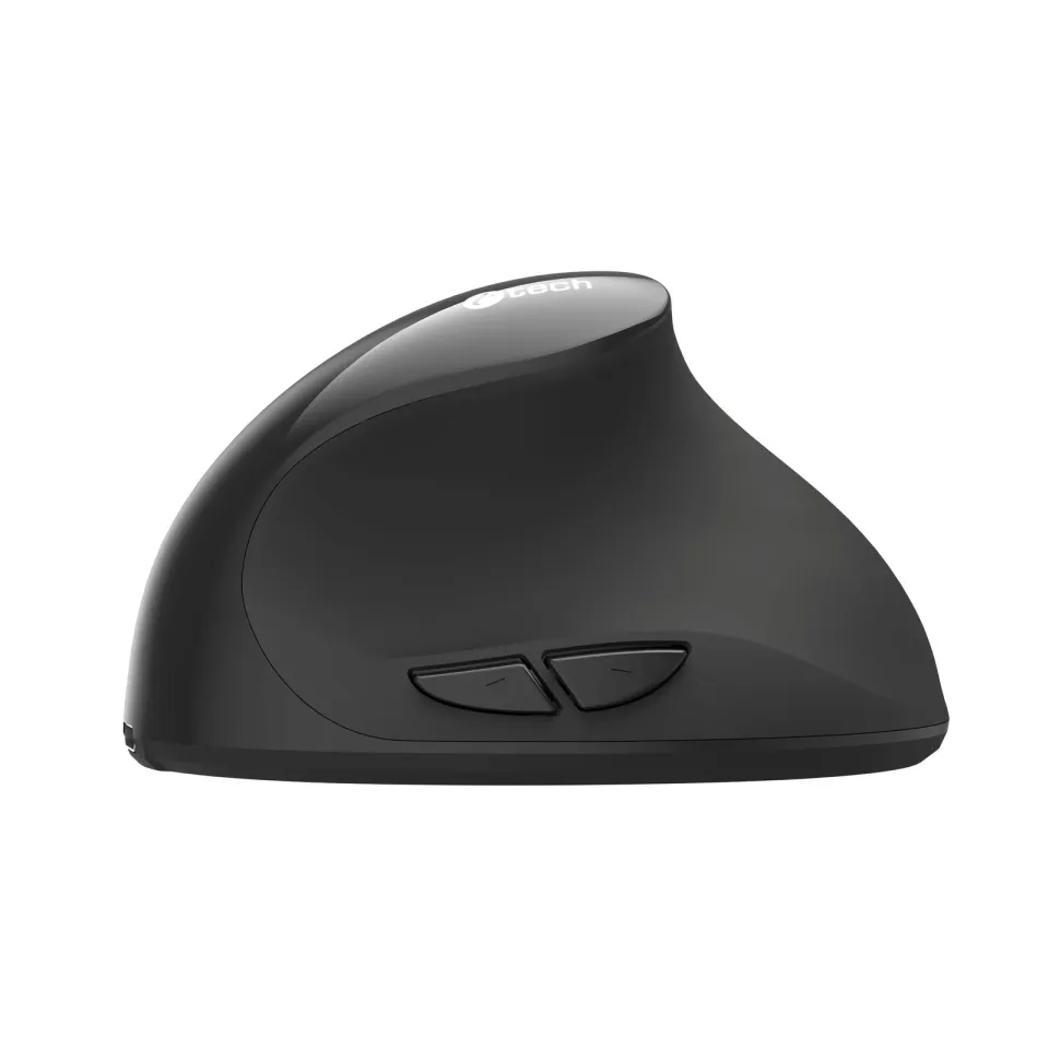 C-TECH myš VEM-17, vertikální, Dual mode, bezdrátová, BT5.0 + 2,4GHz, 1600DPI, č