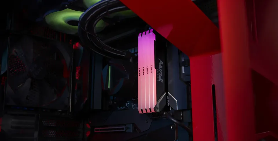 KINGSTON 32GB 3600MT/s DDR4 CL18 DIMM (Kit of 2) FURY Beast RGB