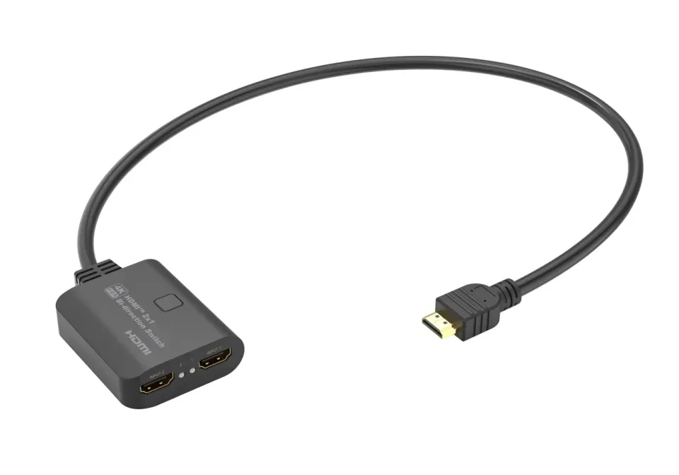 PremiumCord HDMI 2.0 Switch 4K@60Hz, 4:4:4 obousměrný 2-1 nebo 1-2