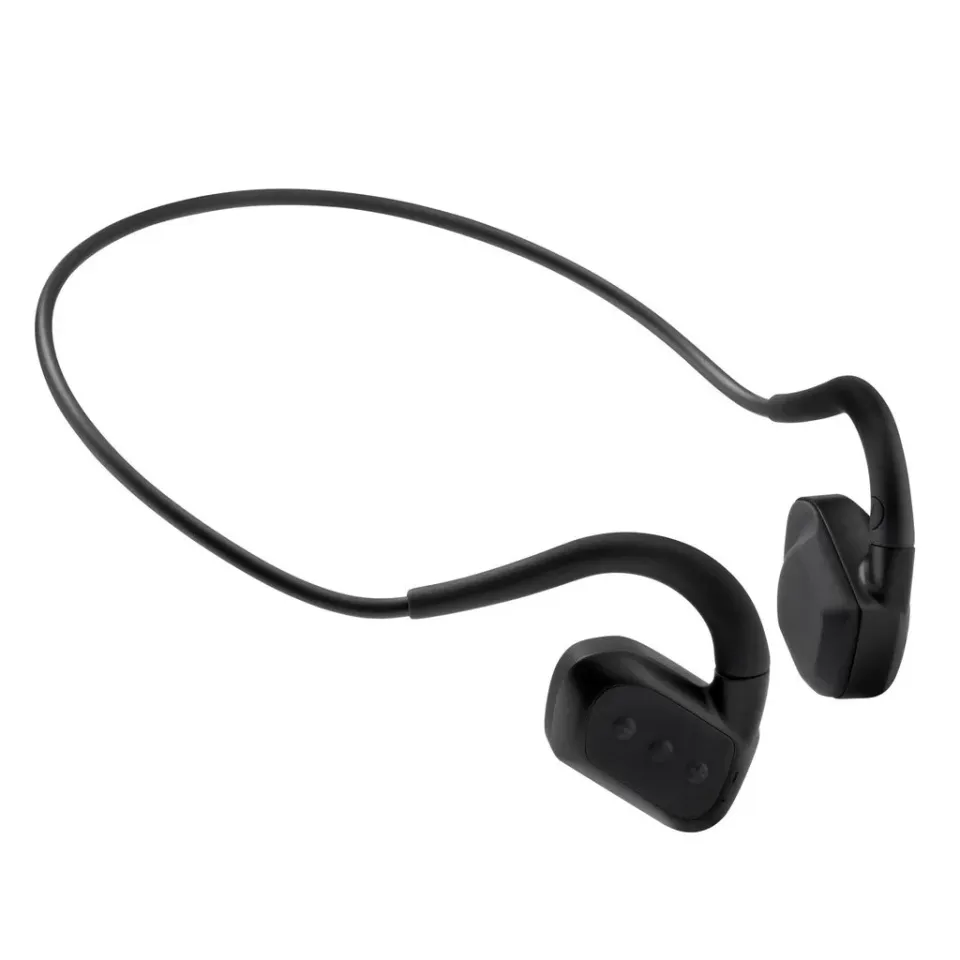 EVOLVEO BonePro, bezdrátová sluchátka na lícní kosti, MP3 32GB, IP68, černá