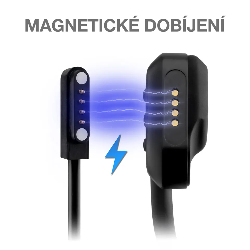 EVOLVEO BonePro, bezdrátová sluchátka na lícní kosti, MP3 32GB, IP68, černá