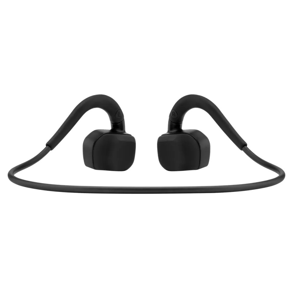 EVOLVEO BonePro, bezdrátová sluchátka na lícní kosti, MP3 32GB, IP68, černá