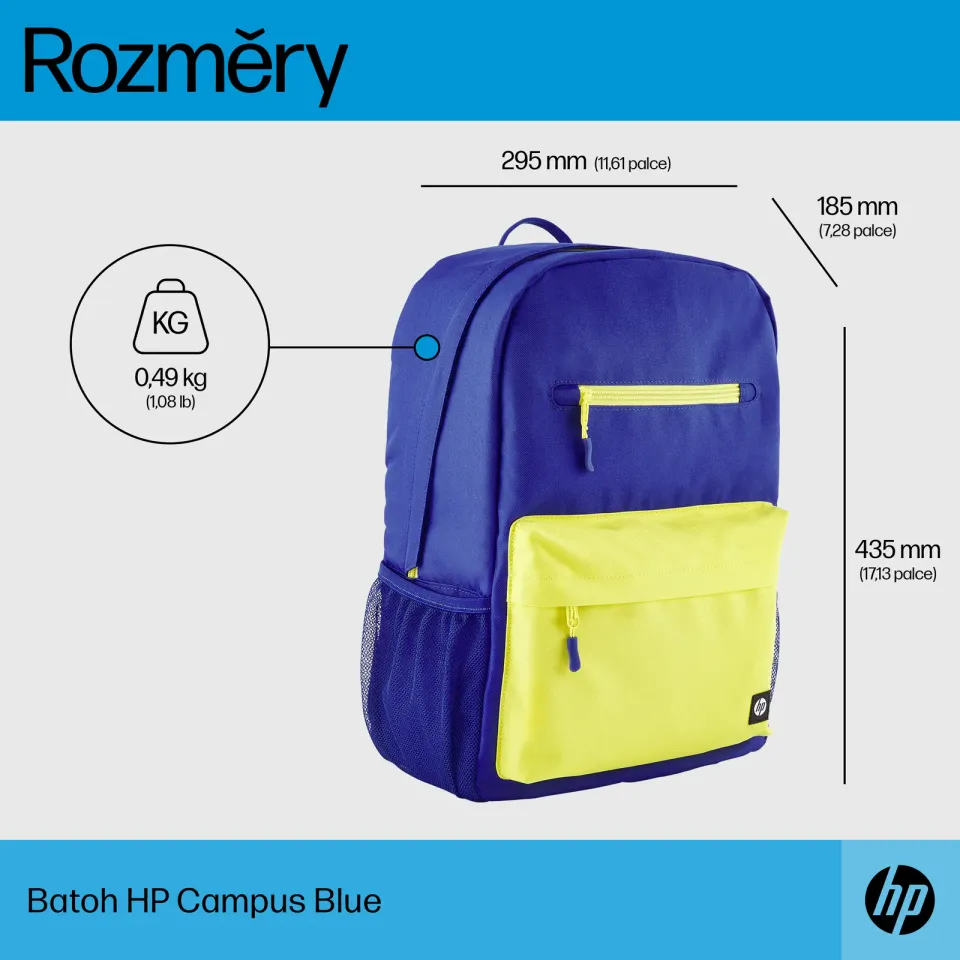 HP Campus Blue Backpack - Batoh