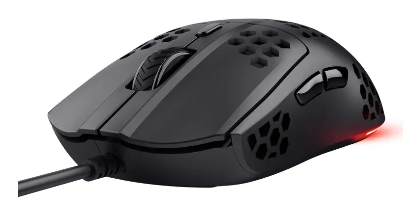 Trust Gaming GXT 928 Helox/Herní/Optická/Pro praváky/6 400 DPI/Drátová USB/Černá