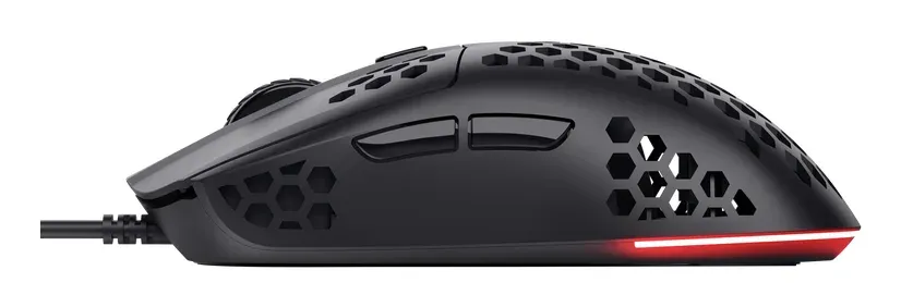 Trust Gaming GXT 928 Helox/Herní/Optická/Pro praváky/6 400 DPI/Drátová USB/Černá
